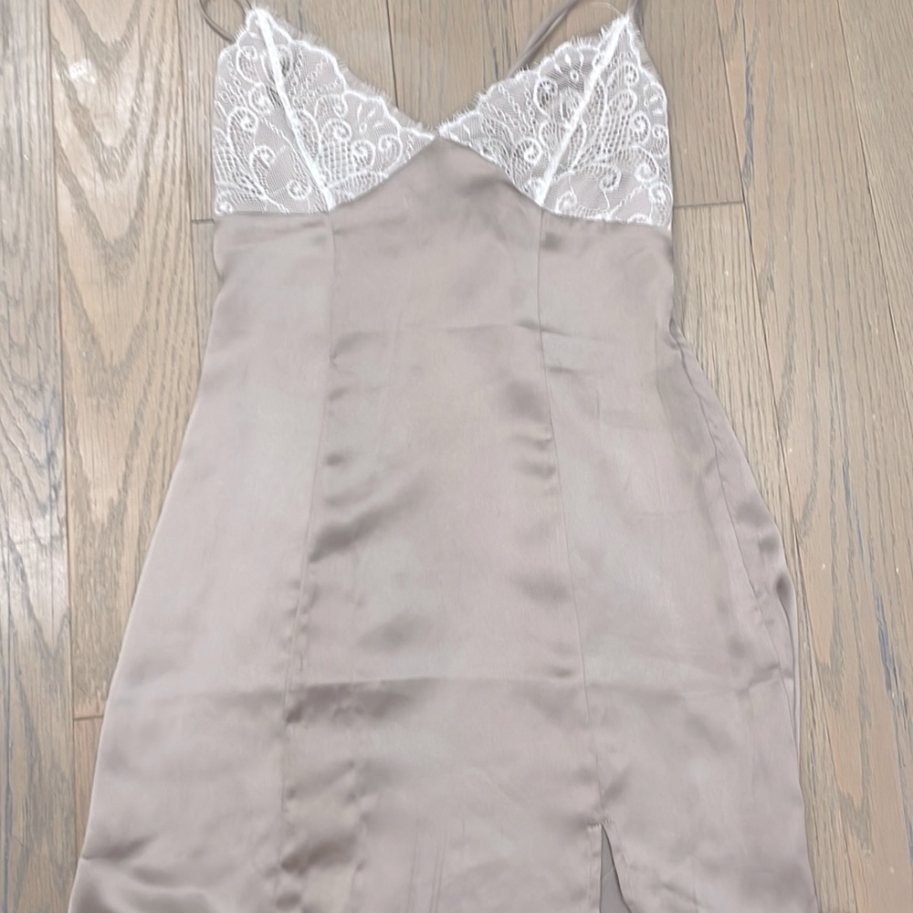 Lavender silk dress
